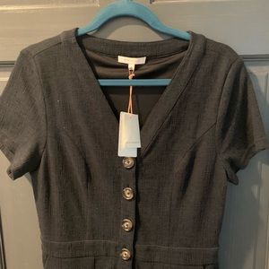 NWT black linen jumpsuit